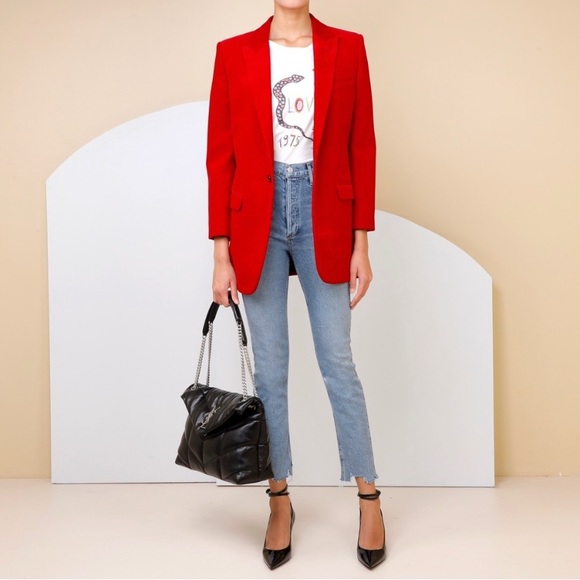 Vintage Pendleton Red Wool Double Button Blazer - Picture 13 of 15